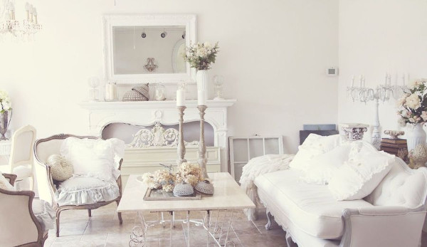 How to furnish a house in shabby chic style