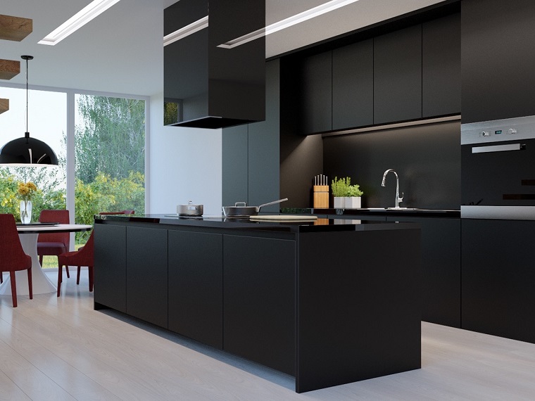 Modern kitchens in black: a touch of real class to your home décor