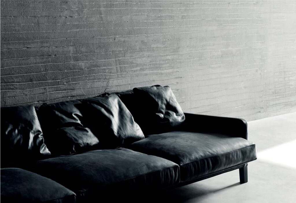 black sofa 