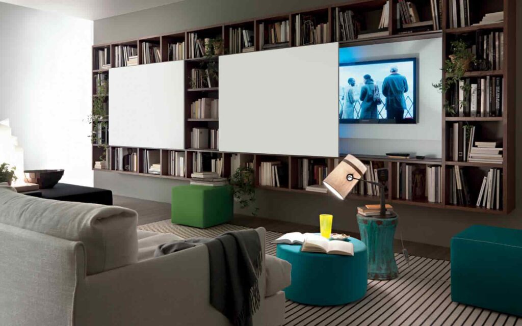 Full wall furniture  living room,