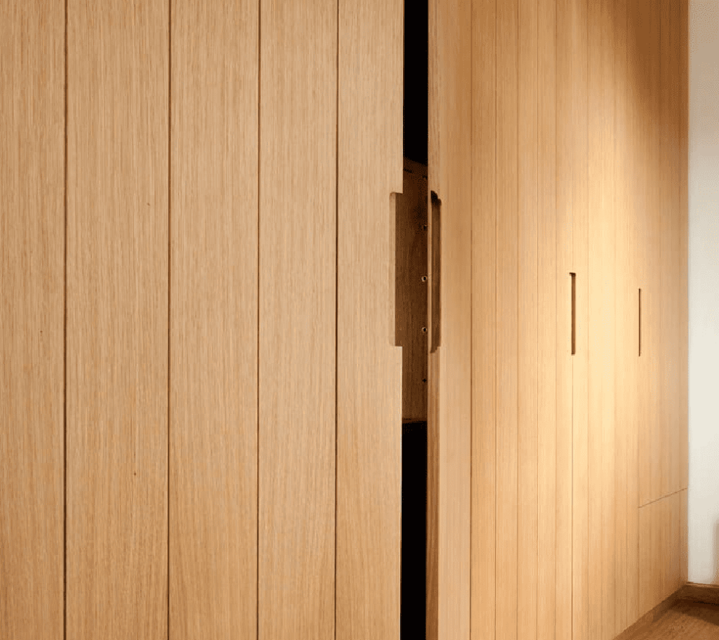 Custom-made wooden wardrobes