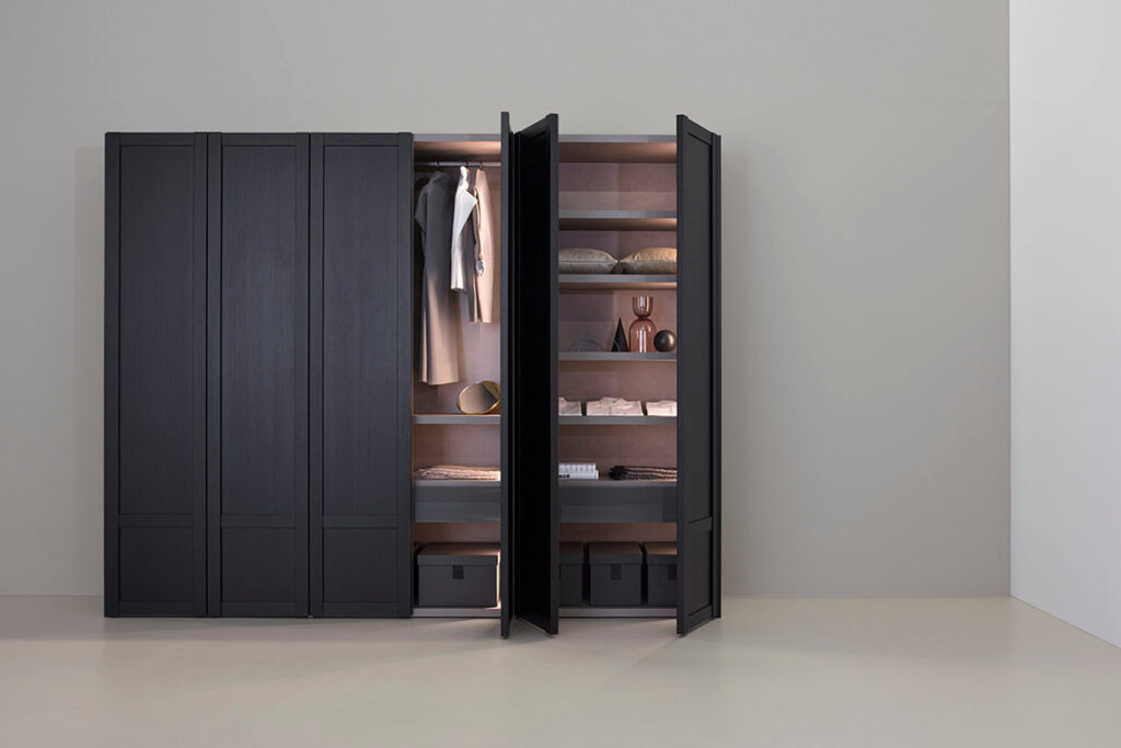 modern wooden closet