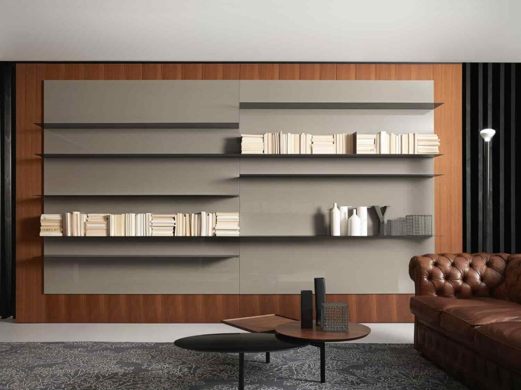 moderne Bücherregal für das Wohnzimmer