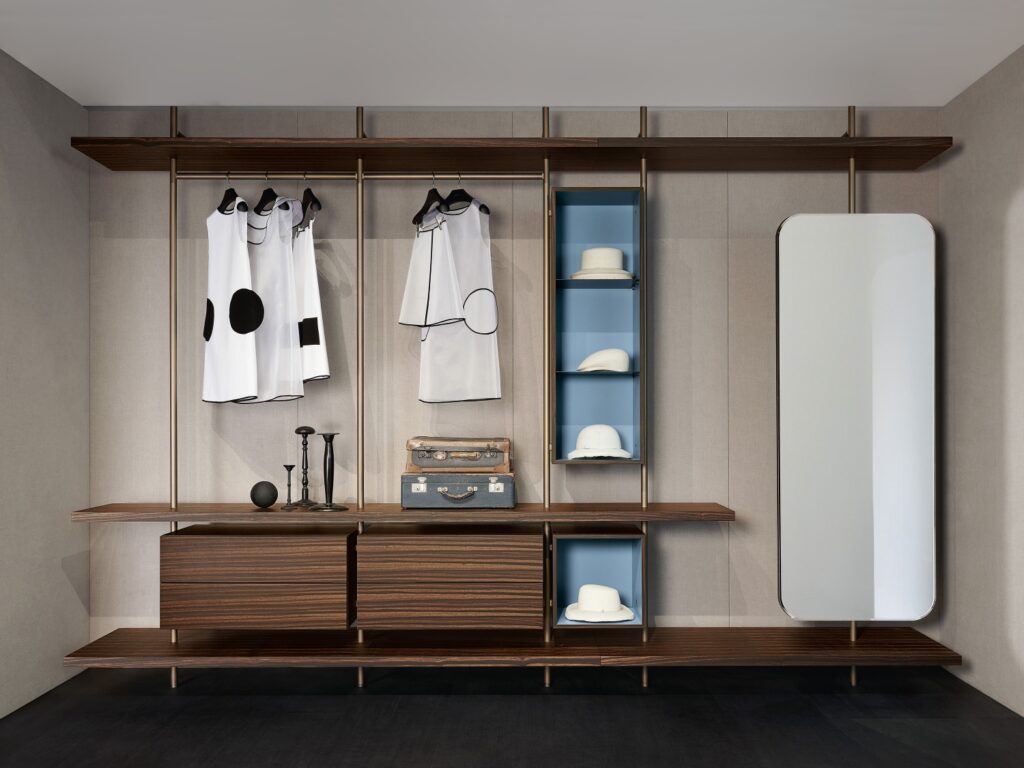 elegant walk-in closet 