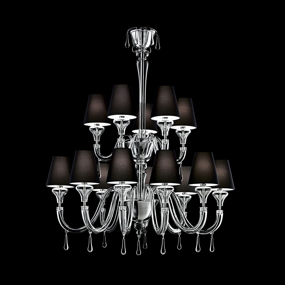 Murano crystal chandeliers