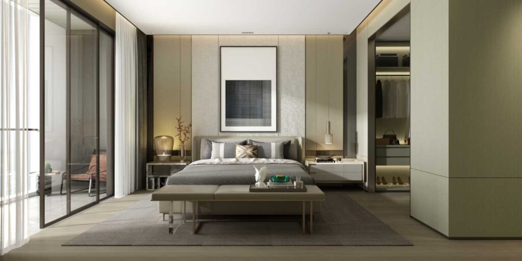 Minimalist interior design bedroom
