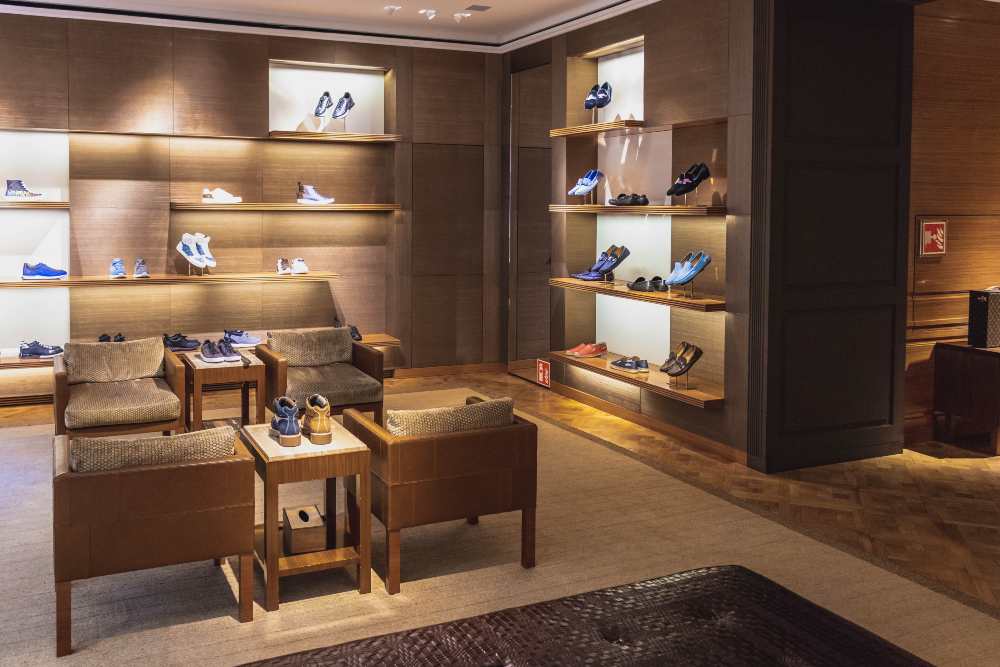 Interior design for luxury shops