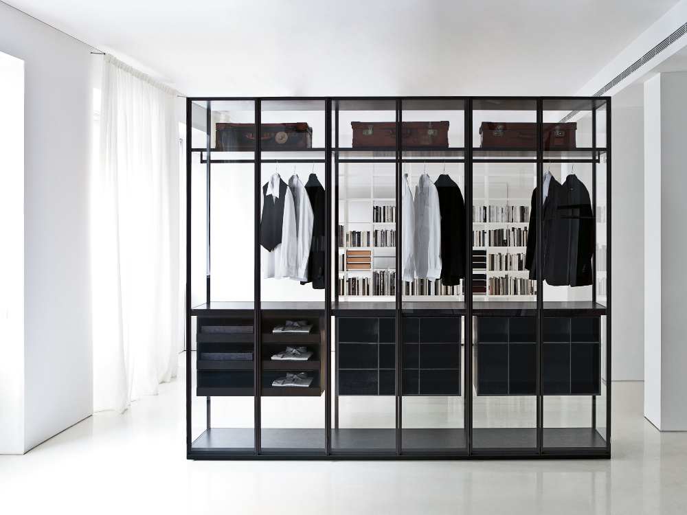 Open wardrobe