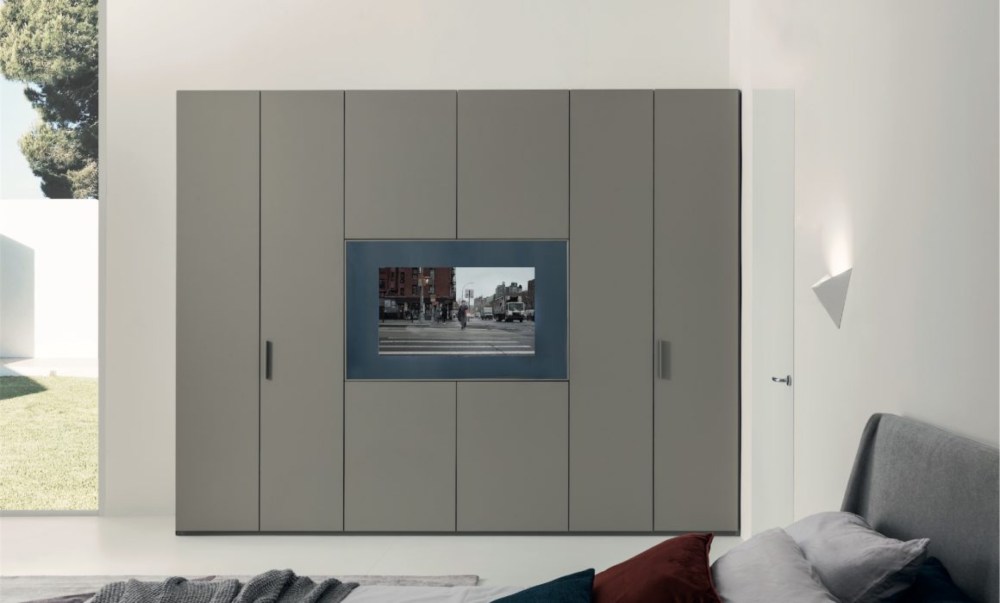Wardrobe with built-in TV