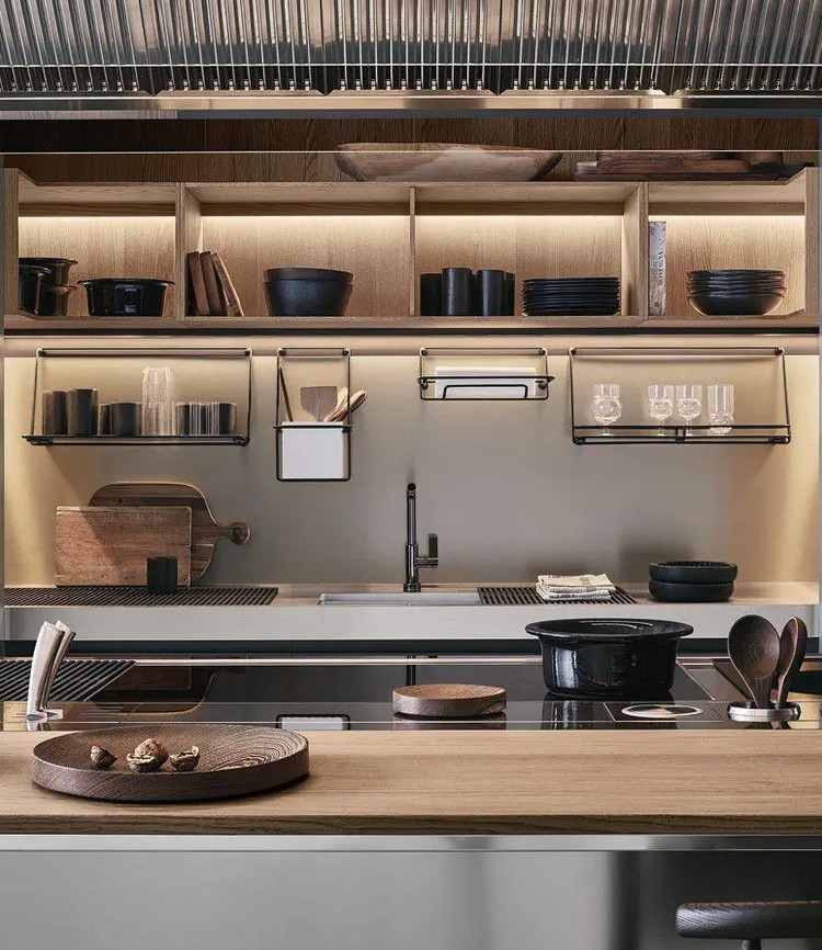 kitchens with open shelves