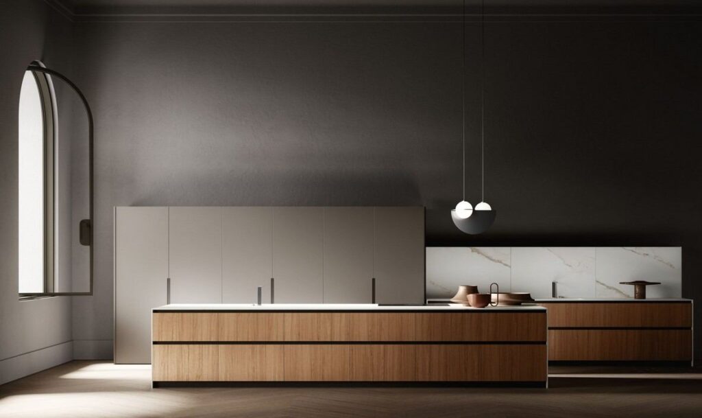 Cucina con isola centrale