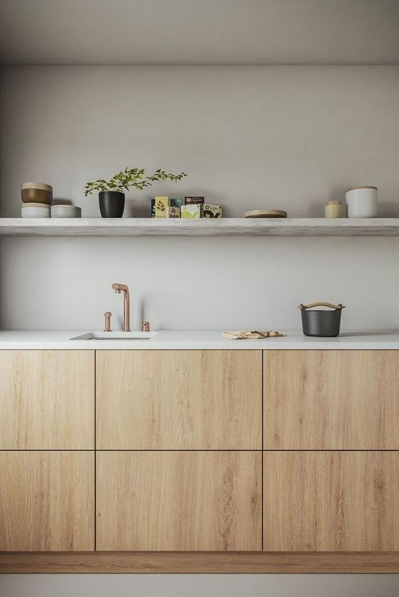 Kitchen without cabinets