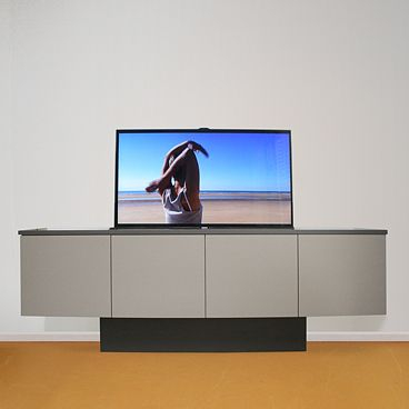 Retractable tv cabinet