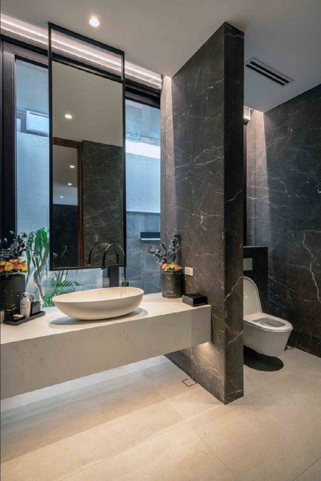 Modern bathrooms