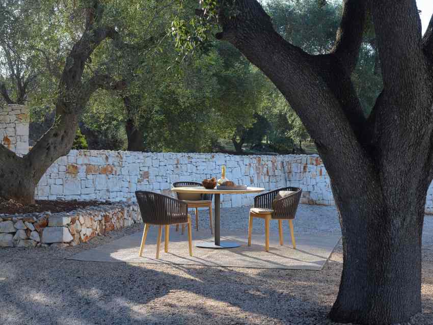 Table de jardin ronde