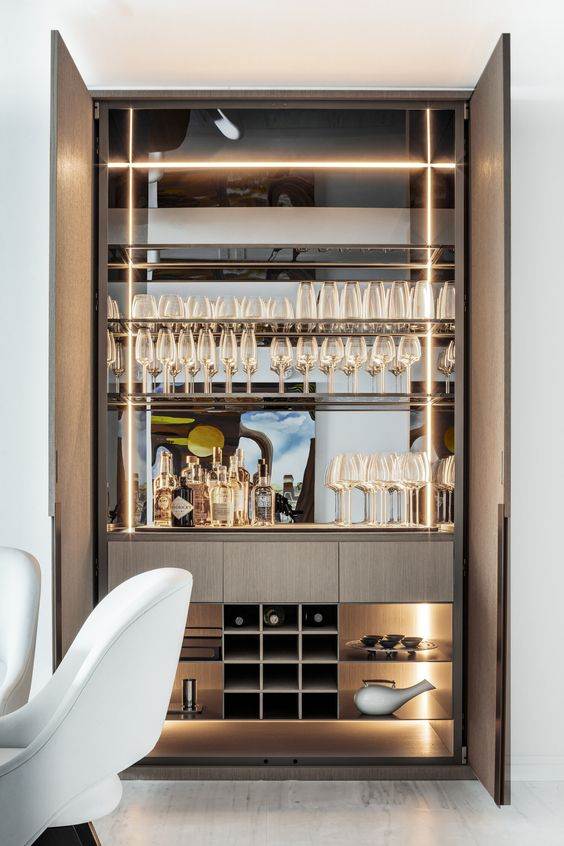 Bar cabinet contemporary
