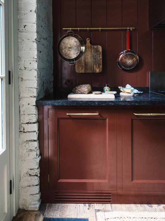 red kitchen