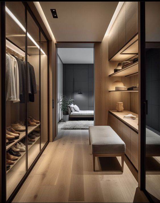 Custom walk in closet