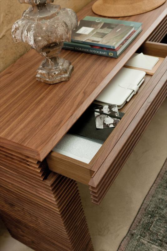 wooden console table