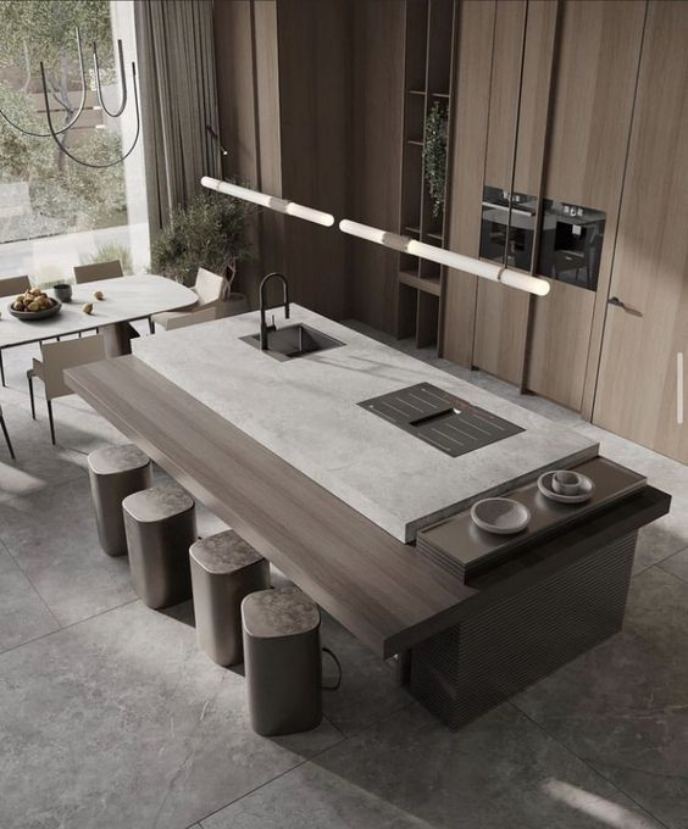 cucine moderne grandi con isola