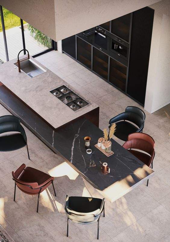 cucine moderne grandi con isola