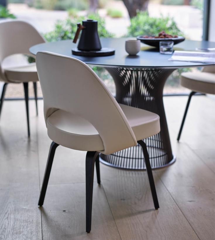 dining chairs in leather