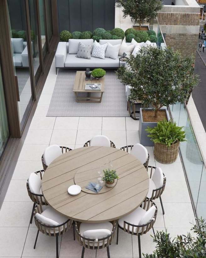 Moderne Terrasse