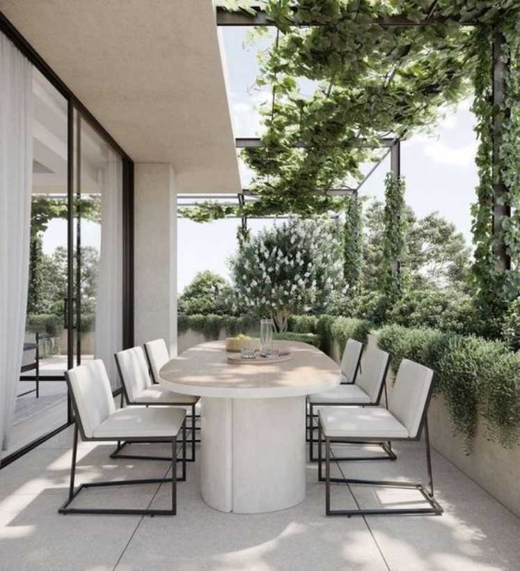 Moderne Terrasse