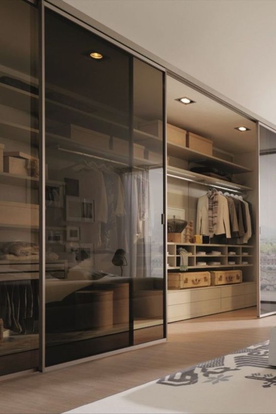  glass wardrobe